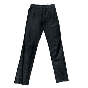 Vintage Berman’s Leather Pants Faux Alligator